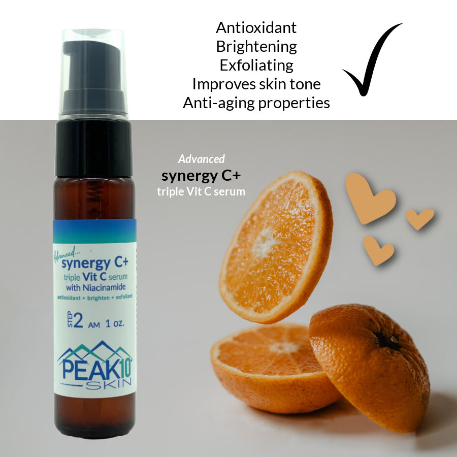 Advanced 20% SYNERGY C+ triple Vit C serum (antioxidant + brighten + exfoliate)