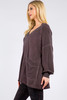 M. RENA French Terry V-Neck Dual Pocket Tunic - Made in USA