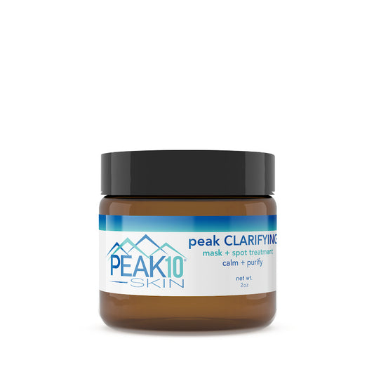 peak CLARIFYING mask + spot treatment | calm + purify 2oz