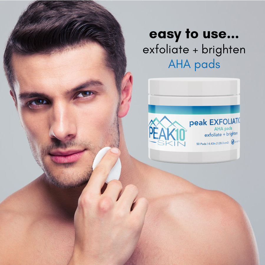 peak EXFOLIATION AHA pads exfoliate + brighten 50 Pads