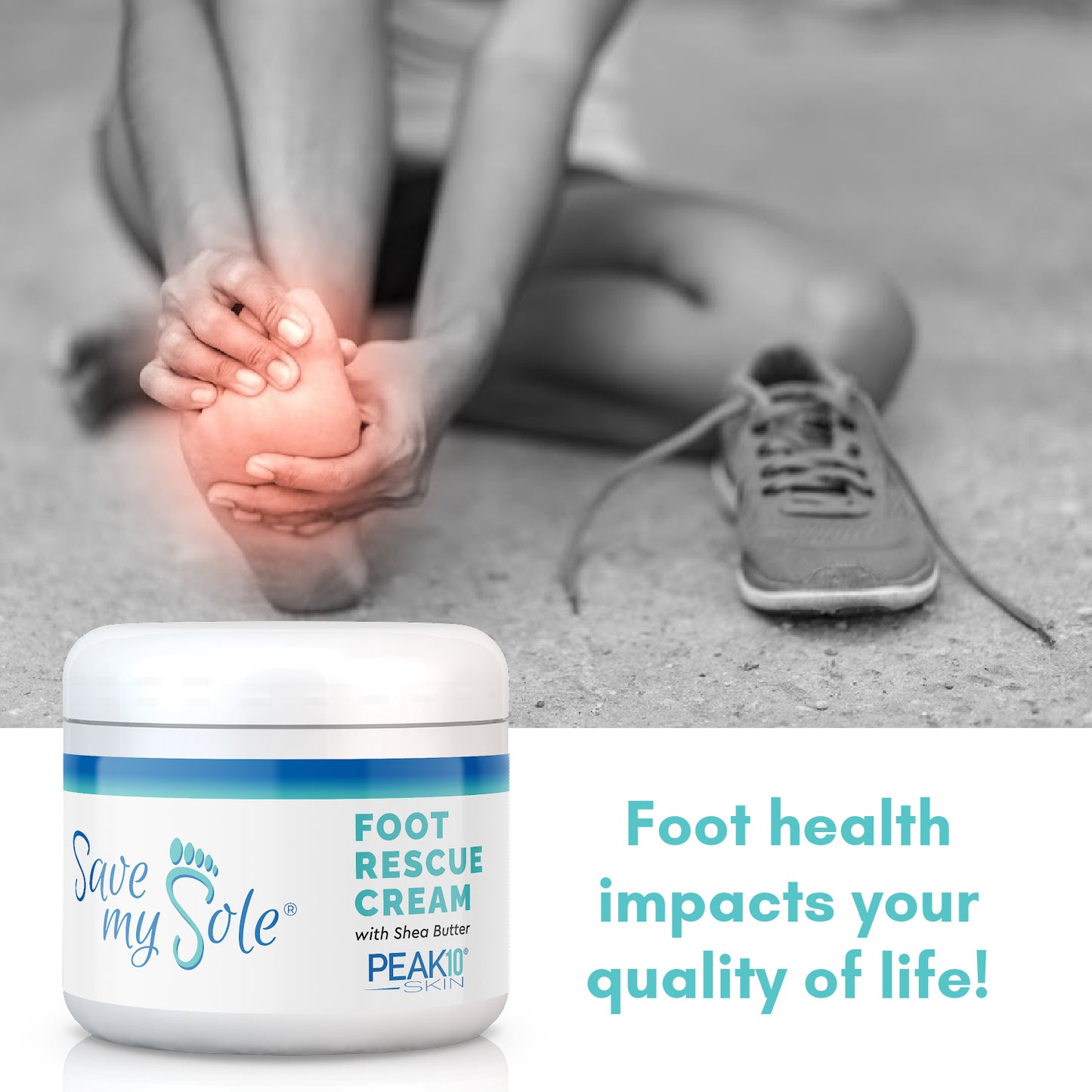SAVE MY SOLE® foot rescue cream Duo (2) 4 oz.