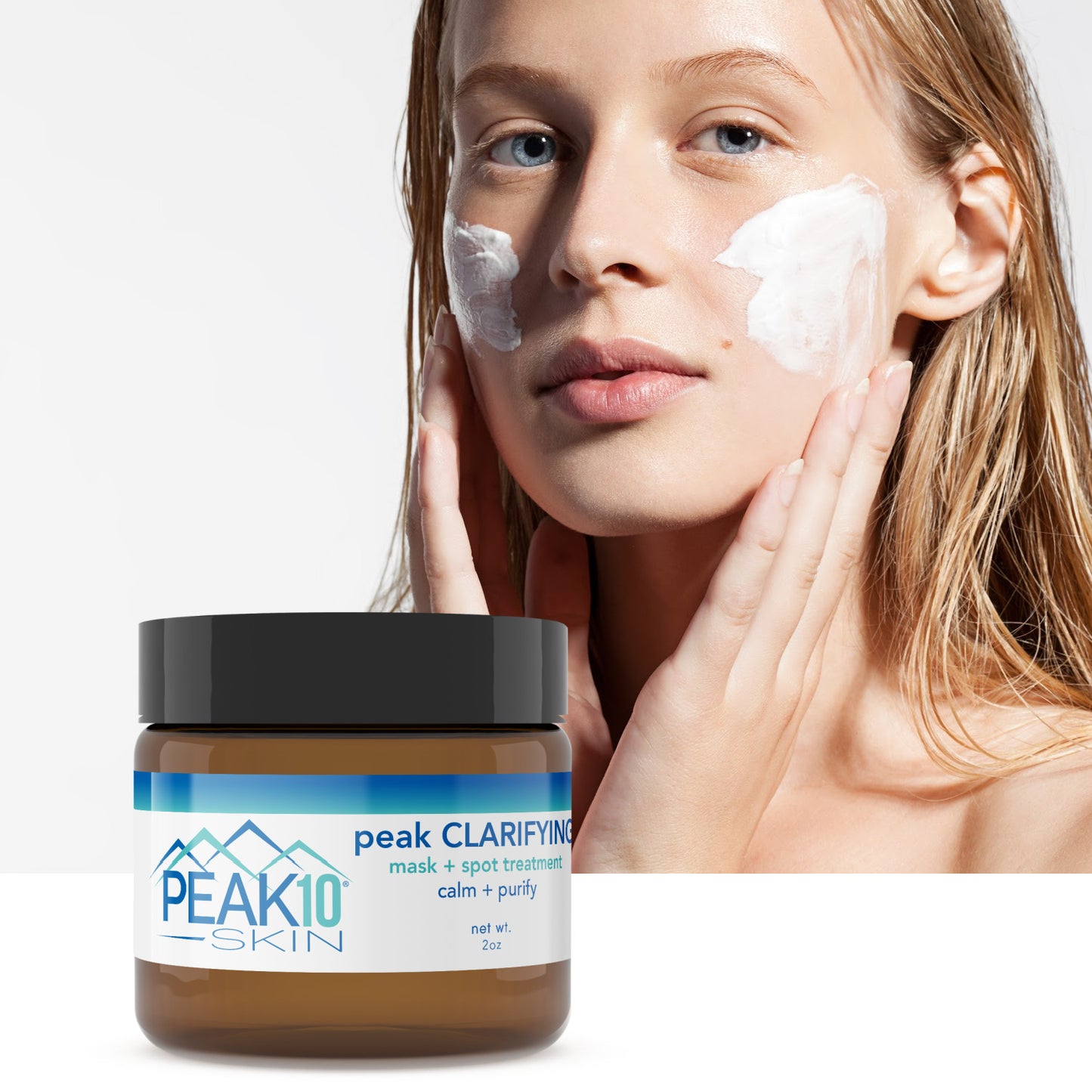 peak CLARIFYING mask + spot treatment | calm + purify 2oz