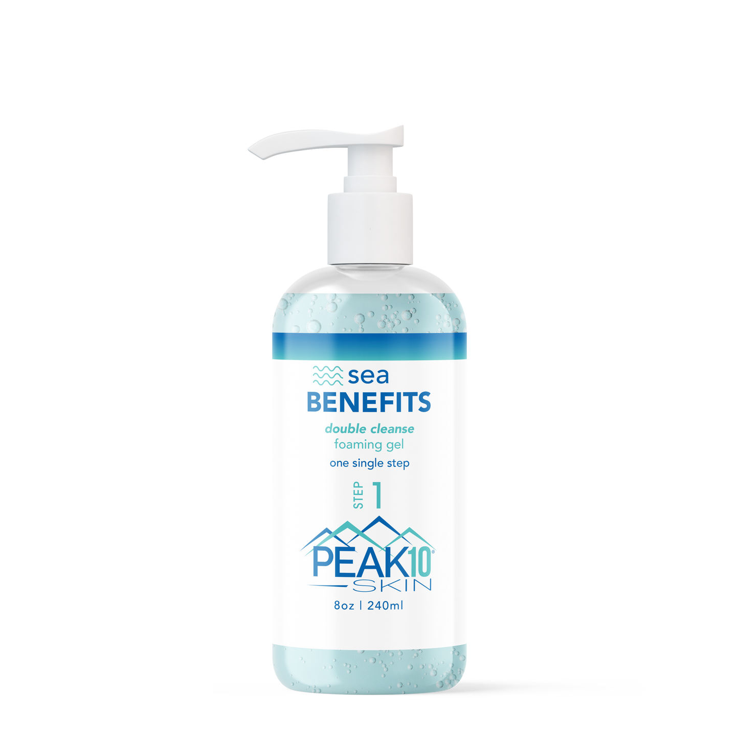 sea BENEFITS double cleanse foaming gel   8 oz