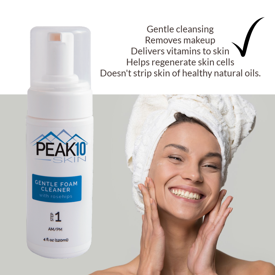 Peak 10 Skin - Gentle Foam Cleanser w/Rose Hips 4oz