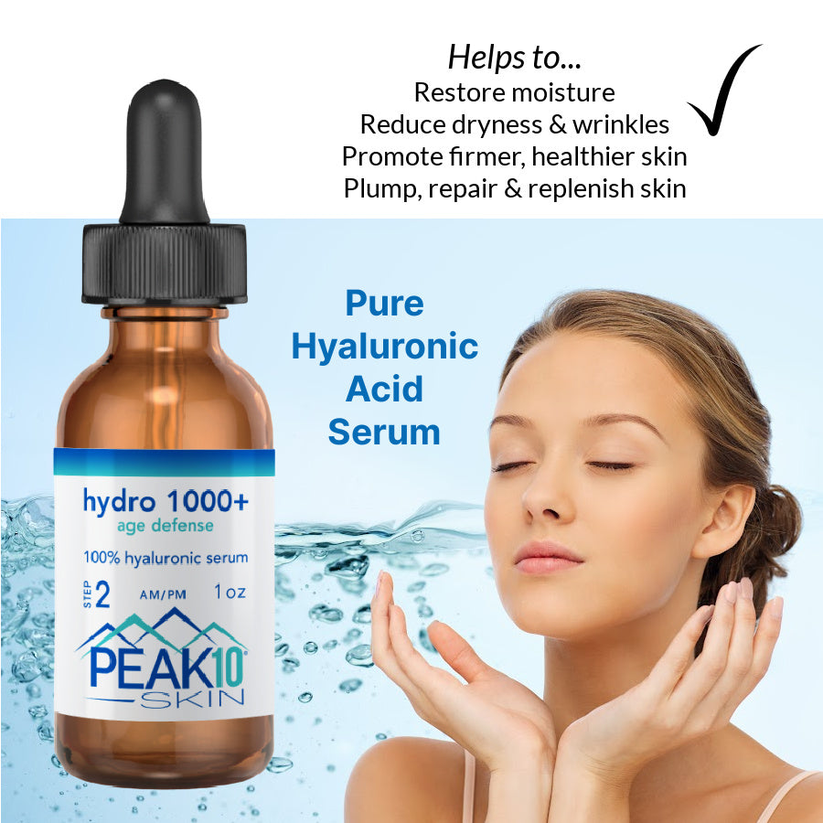 HYDRO 1000+ hyaluronic serum  age defense 1oz