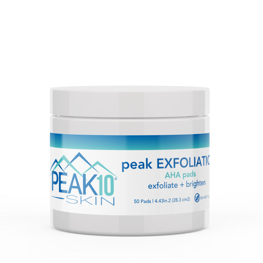 peak EXFOLIATION AHA pads exfoliate + brighten 50 Pads